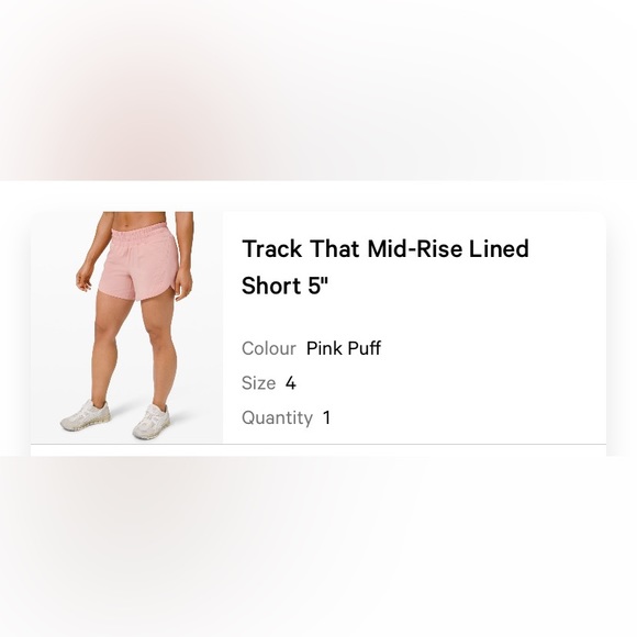 Lulu lemon Track that mid rise lined short 5” - Picture 1 of 4